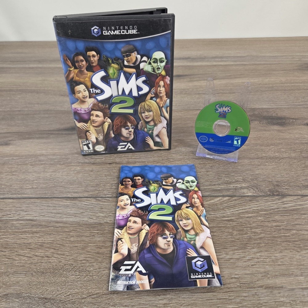 Sims 2 (Nintendo GameCube, 2005) CIB Complete w/ Manual TESTED